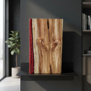 Planche à découper en bois et résine avec boîte de présentation haut de gamme – Planche décorative artisanale pour la cuisine et les cadeaux - Product Image 4