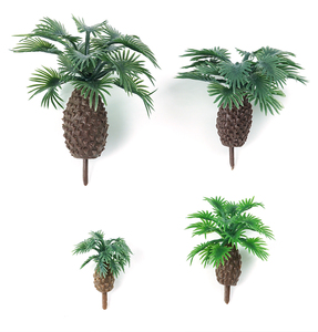 Simulation verte en plastique ABS modèle de table de sable africain brun bas matériel modèle de scène Miniature <span class=keywords><strong>paysage</strong></span> vert aménagement paysager - Product Image 1