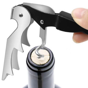 Hxyswbo102 Tùy Chỉnh 3 Trong 1 Thanh Công Cụ Một Bản Lề Đa Chức Năng Thép Không Gỉ Gấp Corkscrew Cho Bia & Rượu Vang Mở - Product Image 3