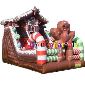 Château gonflable à thème biscuits, favori des enfants, avec toboggan inclus, taille personnalisable. - Product Image 3