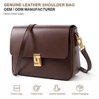 Sac bandoulière matelassé en cuir véritable pour femme, fournisseur vérifié, sacs à rabat vintage multi-usages pour le quotidien et les loisirs