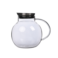 Vente en gros 1,7 L service à thé en verre à boire résistant à la chaleur en borosilicate fait à la main