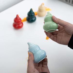 Portable Lovely Custom Wholesale Colorful Porcelain Tea Cans Small Canister Ceramic Jar Portable Japanese Tea <b>Caddy</b> - Product Image 3
