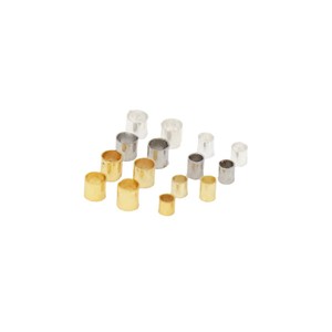 14K/18K gold-plated copper positioning tube, fixing <b>clip</b> for flat beads and loose beads, DIY handmade beading finishing and - Product Image 5