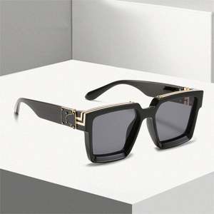 Gafas de Sol Cuadradas Extra Grandes de Lujo con Logotipo Personalizado para Hombre y Mujer, Gafas de Sol Coloridas con Marco Grande - Product Image 3