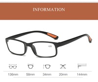 Tr90 lunettes de lecture bleu vente en gros usine pas cher Promotion confortable classique PC Transparent rétro noir lunettes de lecture
