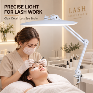 Lámpara LED UV de belleza con diseño de cabeza de tiburón, plegable y ajustable, para uñas, pestañas, tatuajes, estudio, protección ocular, salón - Product Image 5