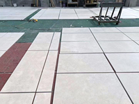 Dalles de sol et de mur en pierre calcaire beige crème naturelle Gohare Grey, finition polie, pour l'extérieur des villas, terrasses, tailles personnalisées, prix en gros