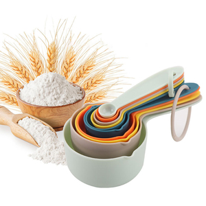 Juego de Tazas y Cucharas Medidoras Ajustables de Colores, Cucharas Medidoras de Plástico para Cocina y Repostería - Product Image 3