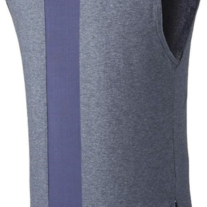 T-shirts formels sans manches en coton tricoté 100 % teint sur mesure, avec impression de votre design/image sur le devant, respirants, pour la gym - Product Image 5