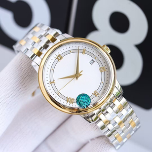Reloj de Hombre Mecánico Automático con Diseño Clásico, Esfera Azul Sunray, Números Romanos, Brazalete de Acero Inoxidable, Fecha y Luminiscencia - Product Image 3