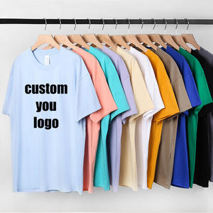 T-shirt personnalisé 100 % coton, col rond, uni, à imprimer, pour hommes, vente en gros, t-shirts à manches courtes avec logo pour hommes - Product Image 2