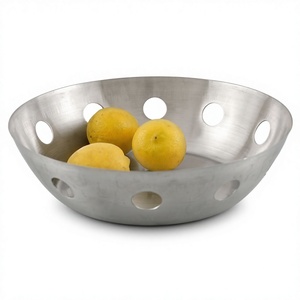 Durable Modern Stainless Steel Oval <b>Bread</b> <b>Basket</b> for Restaurants Bakeries Hotels & Buffet Use-Food Storage Wholesale Supply - Product Image 1