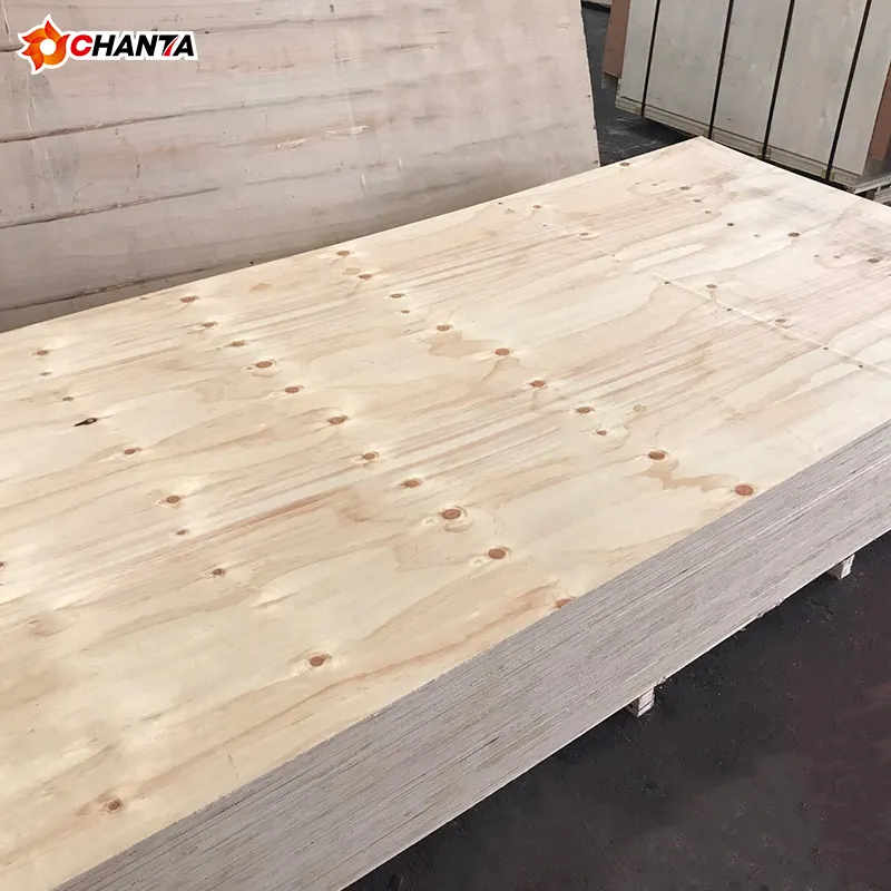 Hoja de madera contrachapada de pino 3/4 de 18mm para techos estructurales y exteriores de paredes exteriores