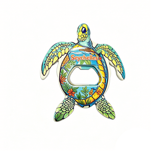 Abridor de Botellas con Forma de Tortuga de la Isla de Bali, <span class=keywords><strong>Seychelles</strong></span>, Recuerdo Turístico Personalizado, Decoración para el Hogar, Imán para Refrigerador - Product Image 3