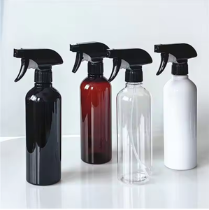 Black PET Plastic Trigger Spray <b>Bottle</b> 500ml Cylinder Shape Household Cleaner Pump Sprayer Empty Container - Product Image 6