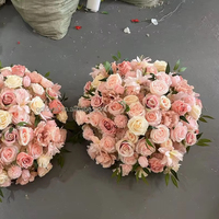 Bouquet de fleurs artificielles en soie rose pivoine pour décoration de mariage, centre de table pas cher pour mariage et maison