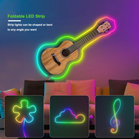 Bande lumineuse LED RGB étanche IP66 Wifi DC12V, compatible Alexa, pour la décoration de chambre et d'hôtel