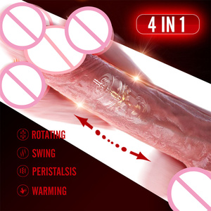 Dildo realistico di spinta per le donne giocattoli del sesso del vibratore del Dildo del Silicone di vibrazione per i giocattoli sessuali della donna juguete del sexo - Product Image 4