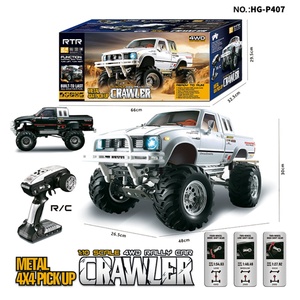 Voiture RC SJY-HG-P407 RTR 1/10 2.4G 4WD, camionnette 4x4 en métal, véhicule tout-terrain DIY, Rock Crawler - Product Image 4
