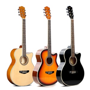 Le vendite di chitarra acustica in legno massello fatte a mano a buon mercato di qualità in cina - Product Image 1