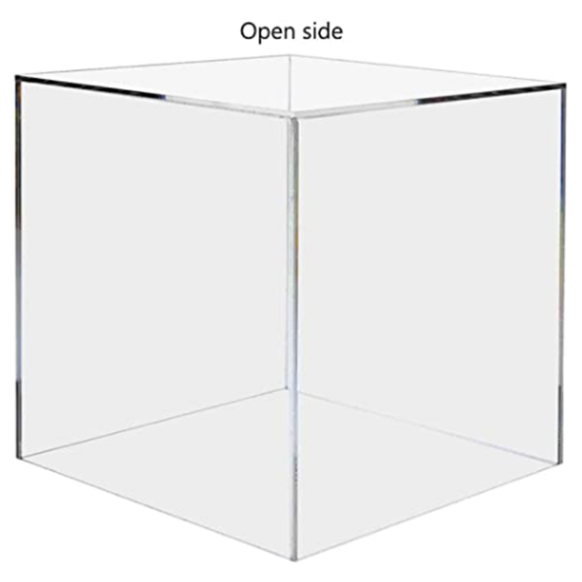 Custom Acrylic Box clear Display case 5 Side Box with Lid Sliding Lid or Base Plexiglass Acrylic Box Cube