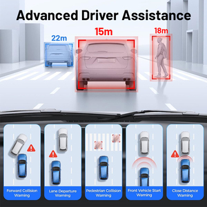 1080P Dash Cam thời gian thực xe máy ảnh ADAS DMS live streaming 4 kênh <span class=keywords><strong>GPS</strong></span> Wifi Dashcam 4g Ai báo động xe hộp đen DVR - Product Image 5