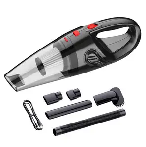 Portable Car Vacuum Mini Pocket Hand 4 In 1 Led Battery Powered Wireless Vacuum Cleaner for Car