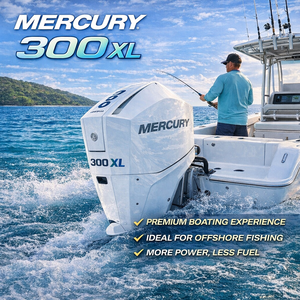 Moteur hors-bord Mercury 300XL 300HP V8 avec système de commande numérique pour bateaux de pêche en haute mer et <span class=keywords><strong>loisirs</strong></span> nautiques - Product Image 1