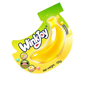 Caramelos de Goma con Forma de Plátano Gigante Pelable, Directo de Fábrica, 135g, OEM, Marca Privada, Empaque Personalizado, Producción a Granel - Product Image 1