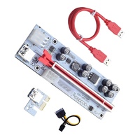 Date VER010X PCIE Riser Card USB 3.0 Carte Graphique PCIE Adaptateur Câble PCIE 1X À 16X Carte D'extension VER010-X