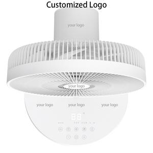 Ventilateur sur pied RUNAL 12 pouces à faible bruit, rechargeable, avec télécommande, oscillant, contrôlable par application, haute puissance, hauteur réglable - Product Image 2