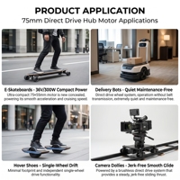 Moteur de roue EV 75 mm, contrôleur de scooter électrique, moteur de robot, motorisation pour automatisations, composants de drone, système servo