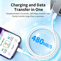 Kabel Data USB Type-C ke 8 Pin 1M 27W TPE untuk Perangkat Kamera iPhone, Pengisian Cepat 3A, Pelindung Kepang, Inti Kawat Tembaga Berlapis Timah