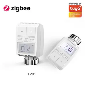 New Tuya Zigbee Smart Radiator Thermostat Valve Vertical Mounting App Control Easy Installation Work With Alexa Digital Home