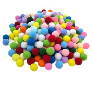 סט פונפונים צבעוניים מגוונים לסיטונאות, להכנת בובות בעבודת יד, פרויקטים לילדים ויצירה - Product Image 2