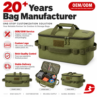 Sac de rangement pour pique-nique et camping en plein air, résistant à l'eau, en tissu Oxford, personnalisable en gros, avec séparateurs, moins de 20L, MOQ 300 pièces, certifié CE