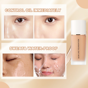 OEM <strong>Real</strong> Weightless Long-Wearing Vegan Organic Control Oil Liquid <strong>Foundation</strong> Improves Skin Hydration and Brightens Waterproof - Product Image 6