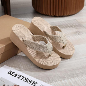 Sandali da Viaggio Estivi 2026 da <span class=keywords><strong>Donna</strong></span> in Stile Etnico con Suola in Juta, Tendenza Moda per la Spiaggia Autunnale, <span class=keywords><strong>Ciabatte</strong></span> - Product Image 6