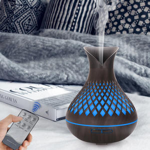 Diffuseur d'arômes JCSY 500 ml, design grain de bois, humidificateur à forte brume pour usage domestique avec télécommande - Product Image 1