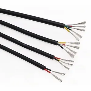 AWM UL2464 Câble de blindage 3 conducteurs 26AWG double fil tressé pour connexions robustes