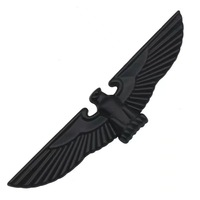 Autocollant de logo de voiture Totem d'aigle volant en métal 3D haut de gamme créatif personnalisé décalcomanie de voiture émaillage déployez vos ailes jeu de droits