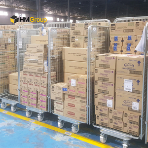 Phân phối kim loại đầy đủ an ninh làm tổ gấp vận chuyển lưu trữ bưu kiện xe đẩy - Product Image 6