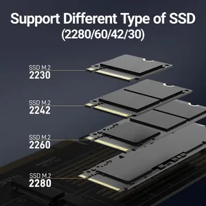 Адаптер JEYI 3 в 1 SSD карта M.2 NVMe в PCIe 4,0 3,0 м. 2 SATA в SATA III mSATA в SATA конвертер для настольного ПК OEM - Product Image 4
