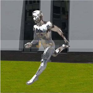 Esculturas Abstractas de Gran Tamaño para Exteriores, Modernas, Impermeables, Duraderas, de Acero Inoxidable, Diseño Art Deco, Multifuncionales, para Montar en el Suelo - Product Image 5