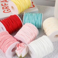Evergreenwrap Corde en suède double face de qualité supérieure de 0,3 cm de large, ficelle flexible pour artisanat, bouquets de fleurs, emballage cadeau, décoration quotidienne