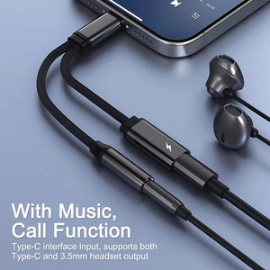 2 Trong 1 <span class=keywords><strong>USB</strong></span> Loại <span class=keywords><strong>C</strong></span> Để 3.5 Mm AUX Jack AUX Âm Thanh Headphone <span class=keywords><strong>Adapter</strong></span> Splitter 60W Nhanh Chóng Sạ<span class=keywords><strong>c</strong></span> Chuyển Đổi - Product Image 2
