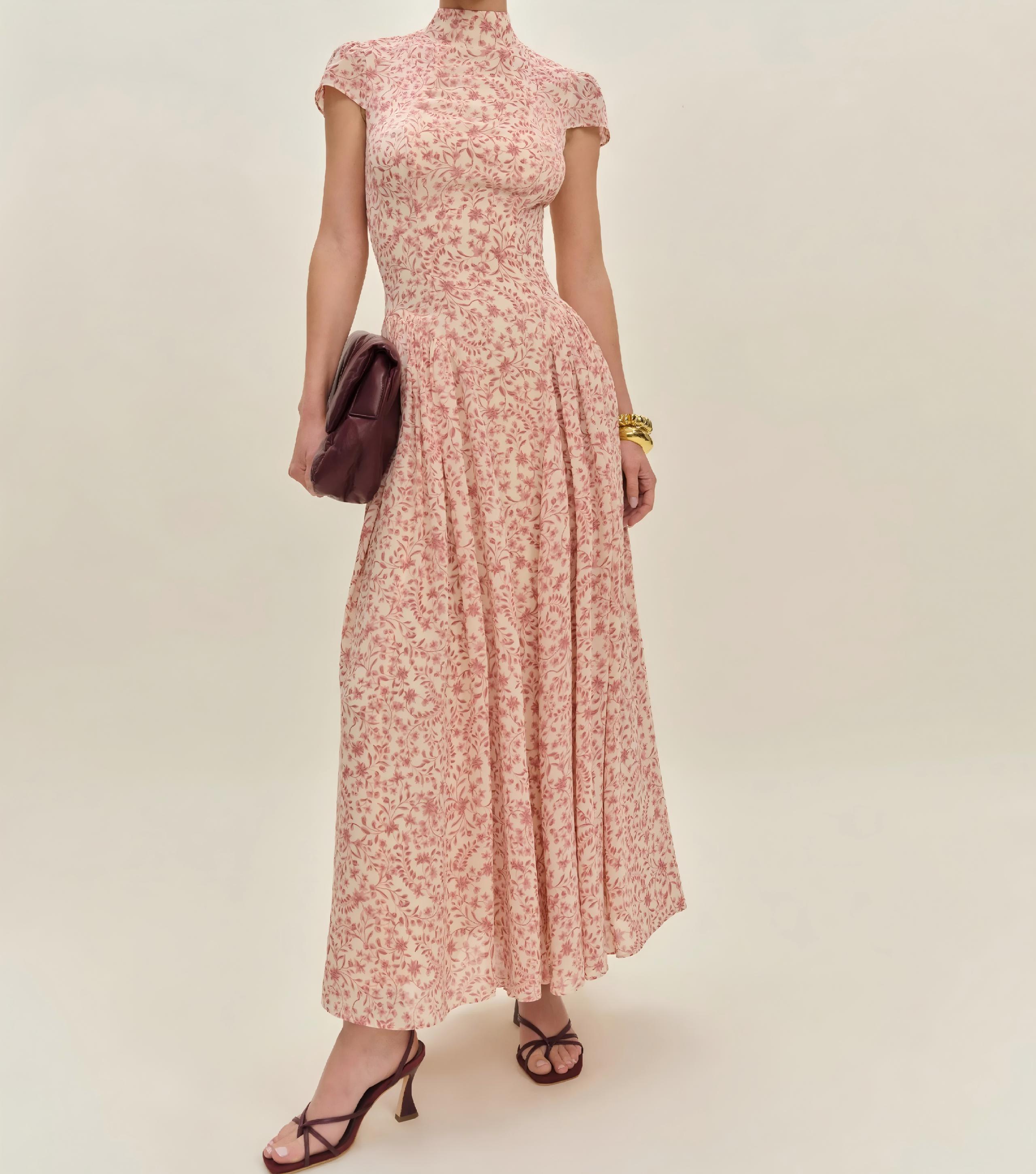 fit and flare flowy dress Senza Tempo Fashion Carmel Dress - Black main image 1