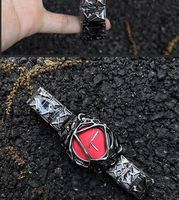 Montres uniques et créatives Vantage Alabaster Twisted Spider Web pour hommes, mode, acier, bracelet, hip-hop, montre à quartz personnalisée avec date pour hommes