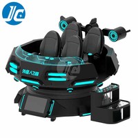 Simulateur VR 360°, chaise rotative à 360 degrés, machine de réalité virtuelle 9D, 5 places, VR Magic UFO, intérieur/extérieur, aluminium et acier